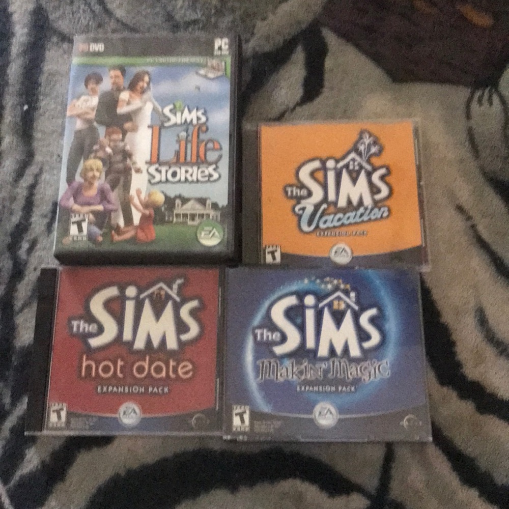 Sims computer game collection
